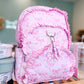 Bow Printed Ruffle Backpack