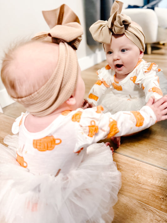 Pumpkin Mug Tutu Bodysuit