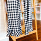 IMJ Black & Cream Gingham Women's Long Sleeve Set