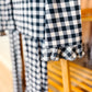 IMJ Black & Cream Gingham Women's Long Sleeve Set