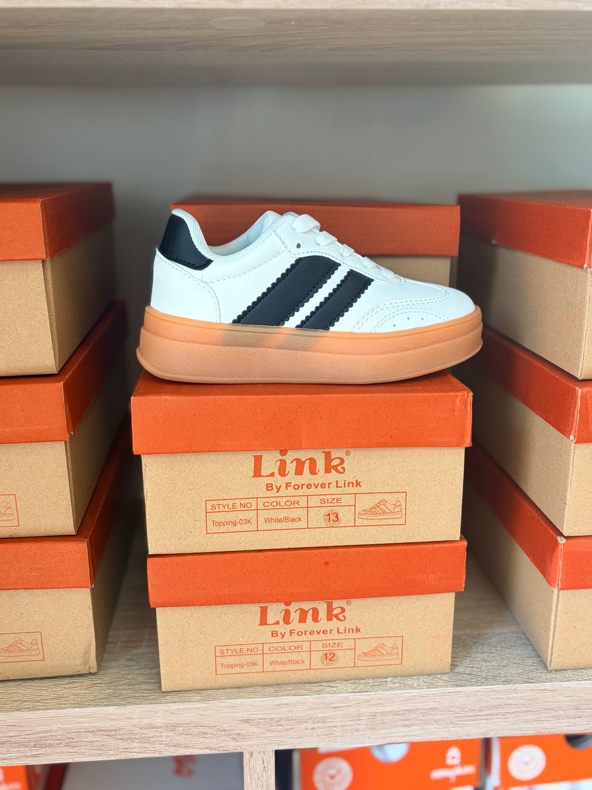 Black Stripe Sneakers