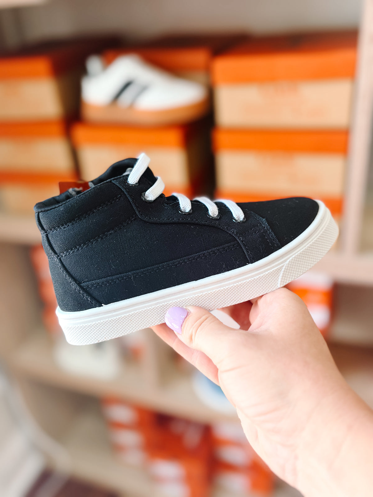 Black Zip Up Sneaker