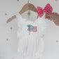 Embroidered Flag Bubble Romper