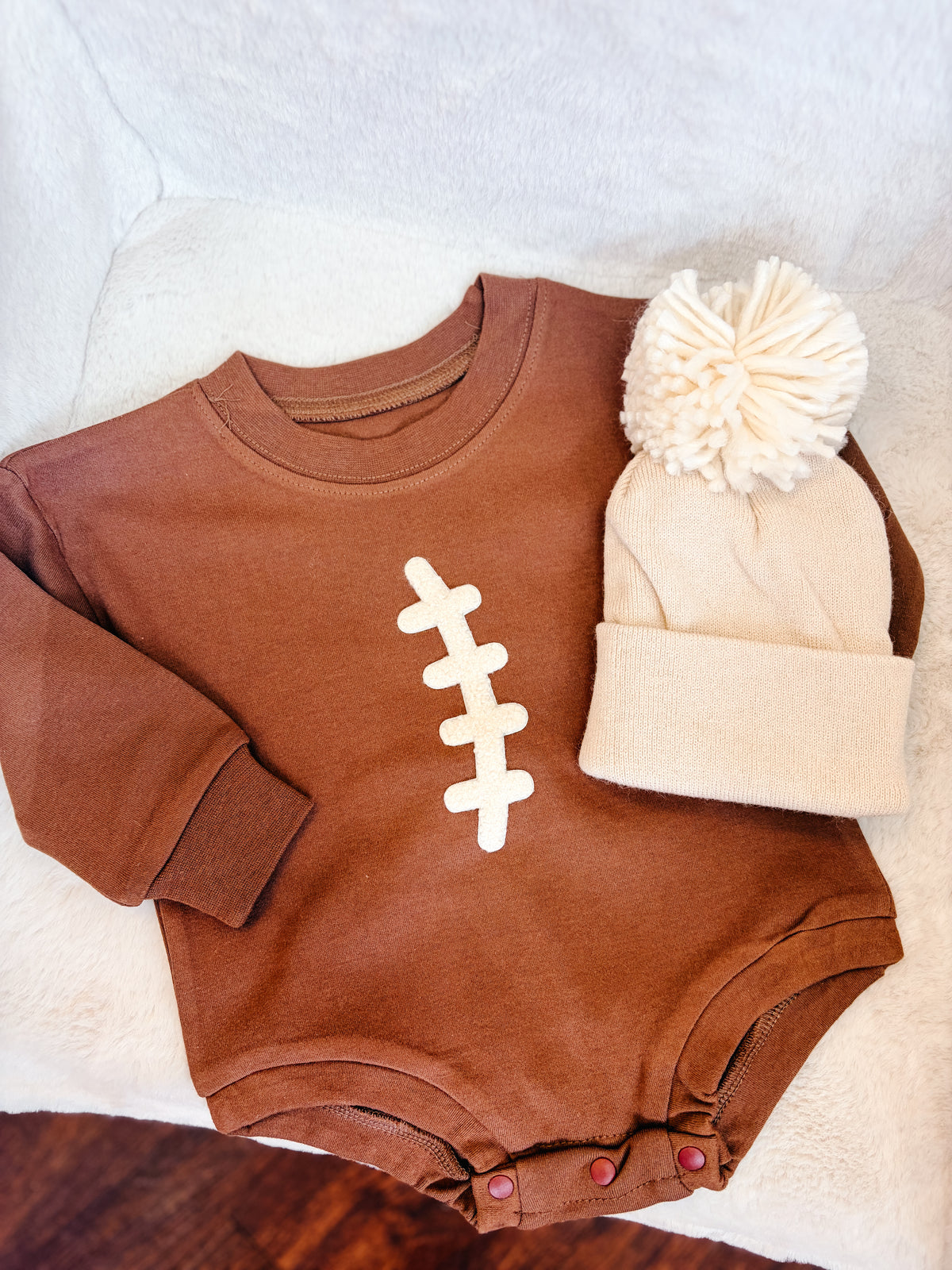 Football Long Sleeve Onsie