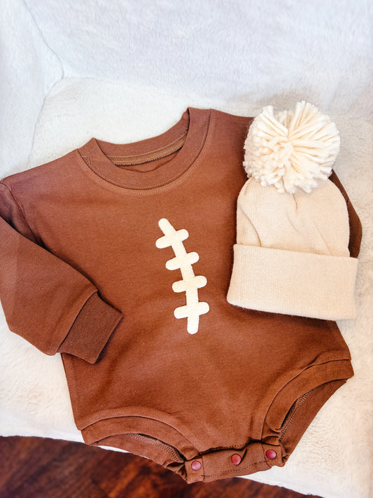 Football Long Sleeve Onsie