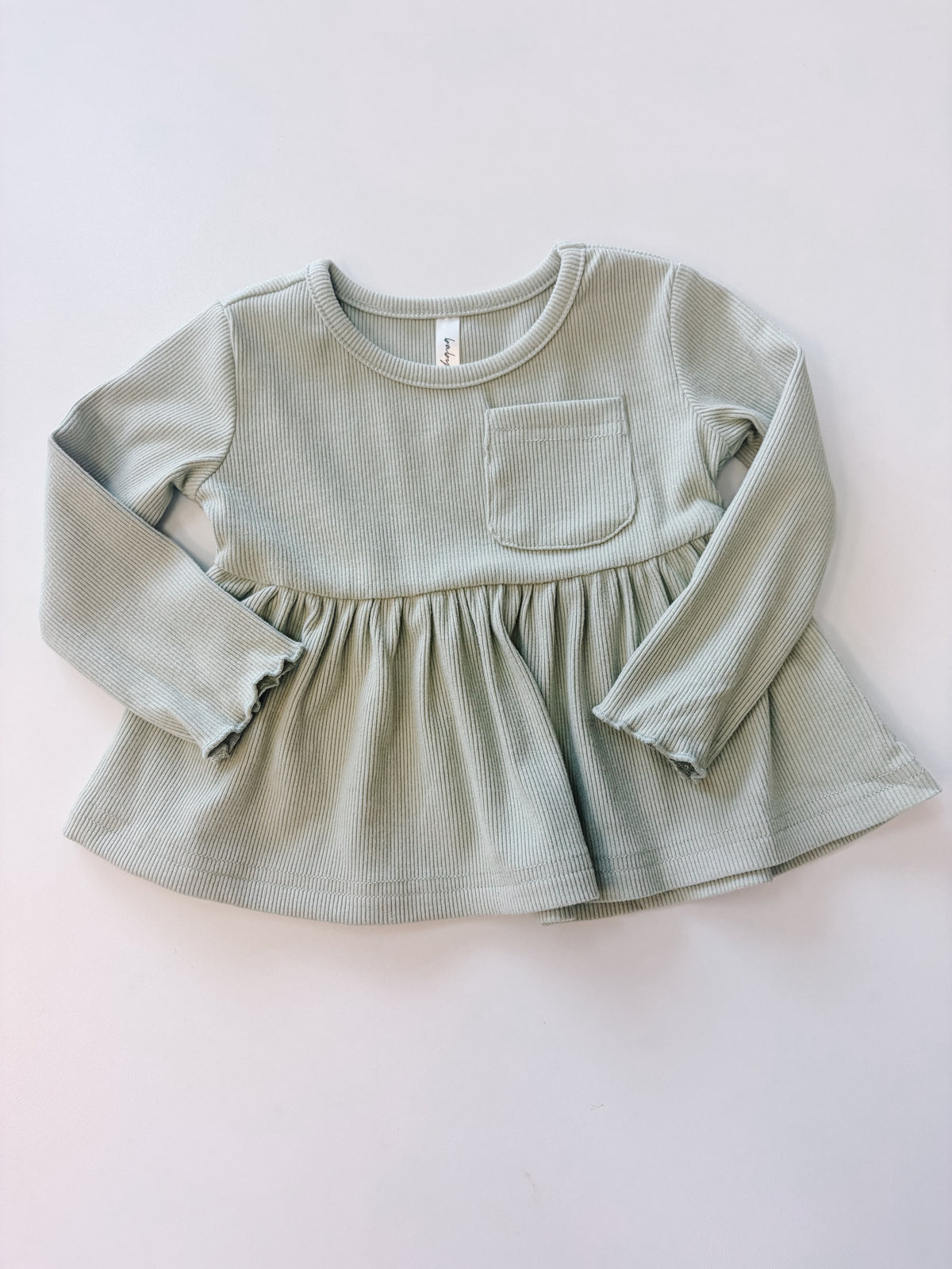 Ribbed Peplum Shirt