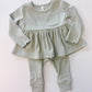 Ribbed Peplum Shirt