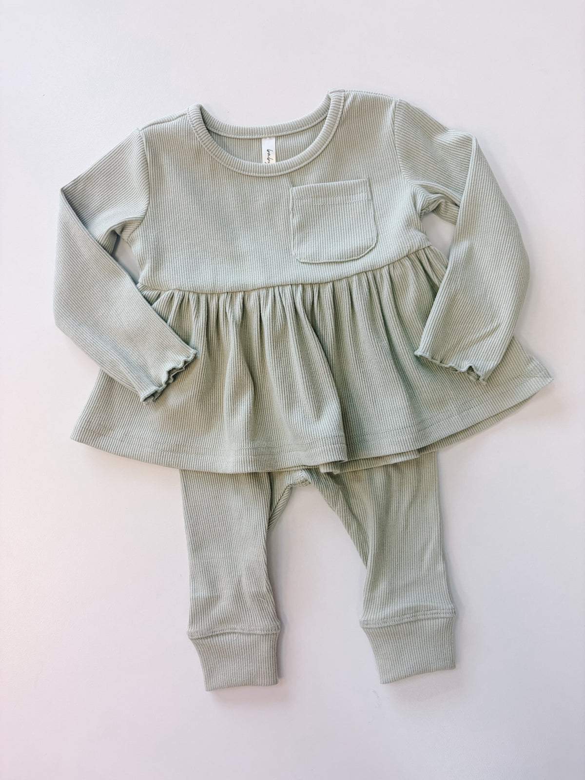 Ribbed Peplum Shirt