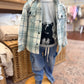 Plaid Hooded Shacket