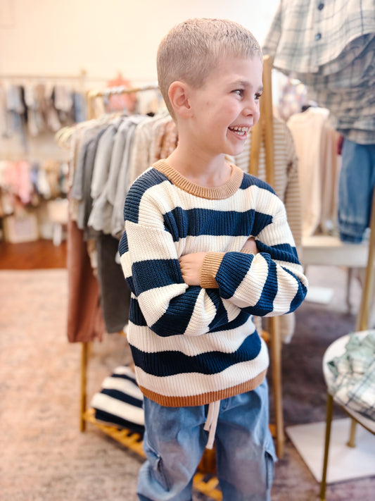 Striped Knit Sweater