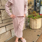 Ruffle Cozy Set in Mulberry