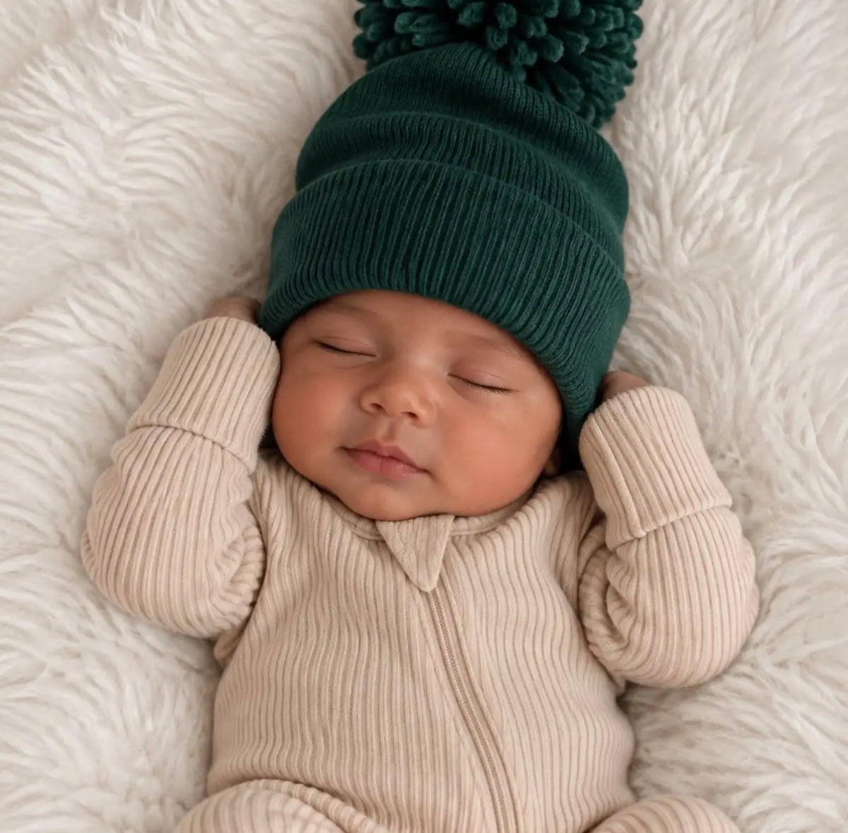 Baby's First Hat -Juniper Pom