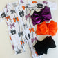 Spooky Bows Zip Romper