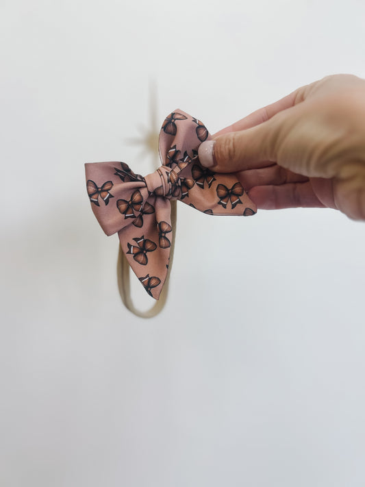 Nylon Football Bow
