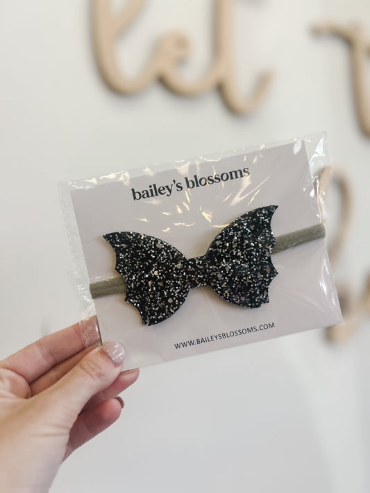 Glitter Bat Headband