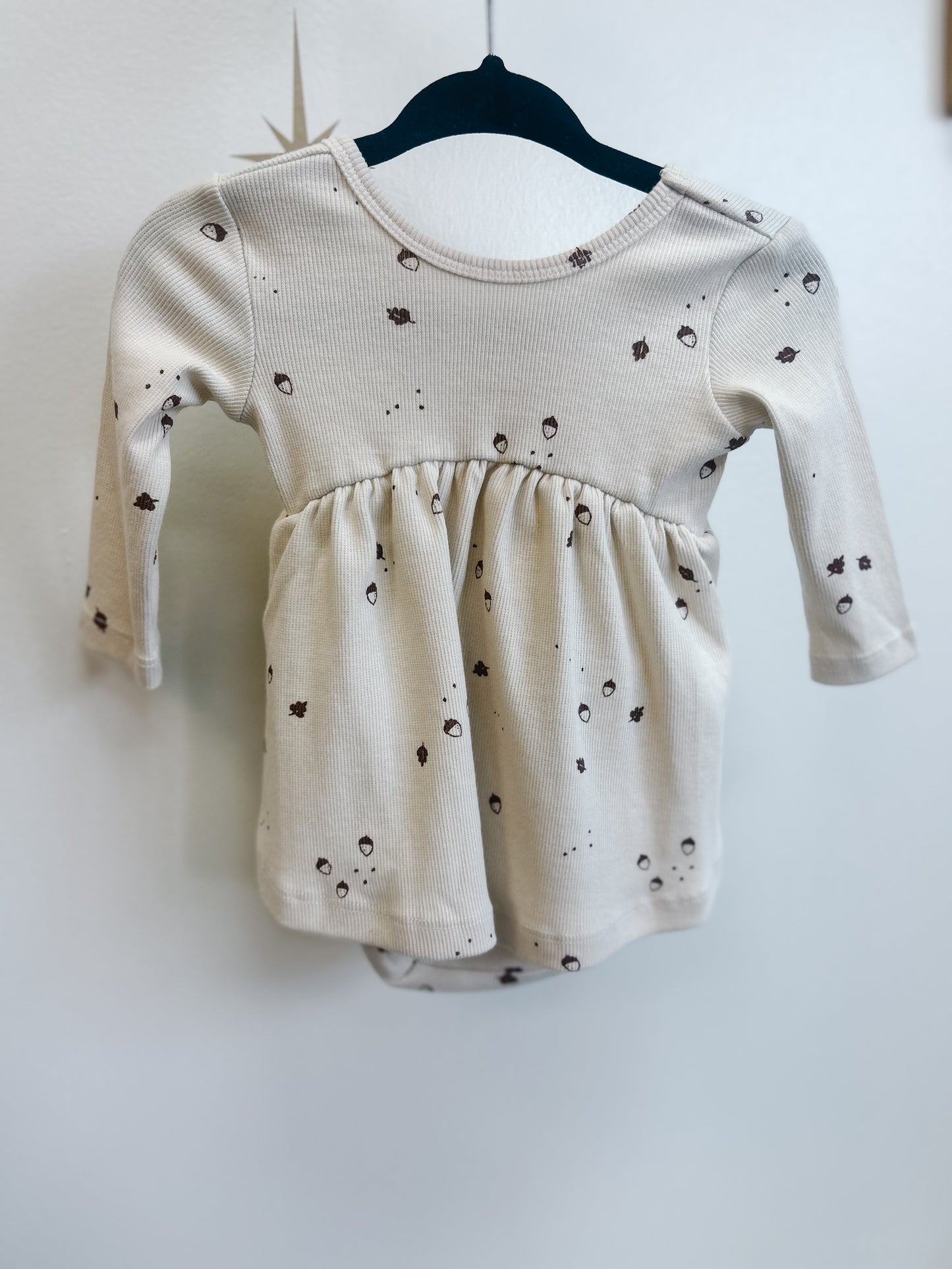 Ribbed Long Sleeve Acorn Dress