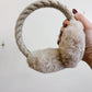Adjustable Earmuffs - Cable Knit Beige