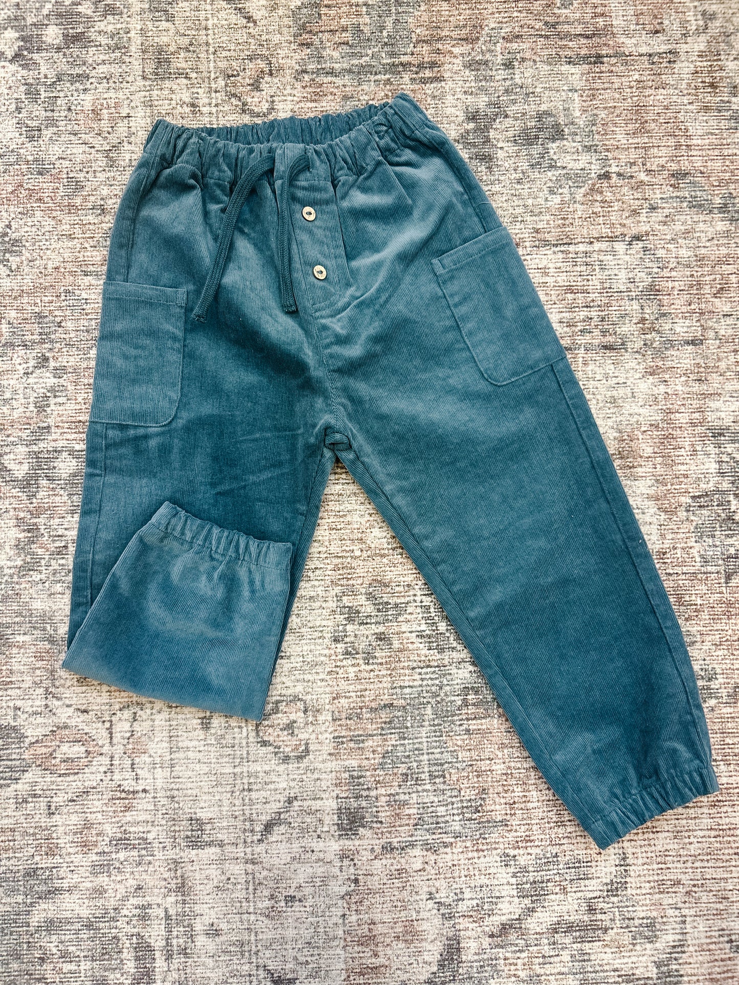 Quincy Mae Ocean Corduroy Pants 4-5 years