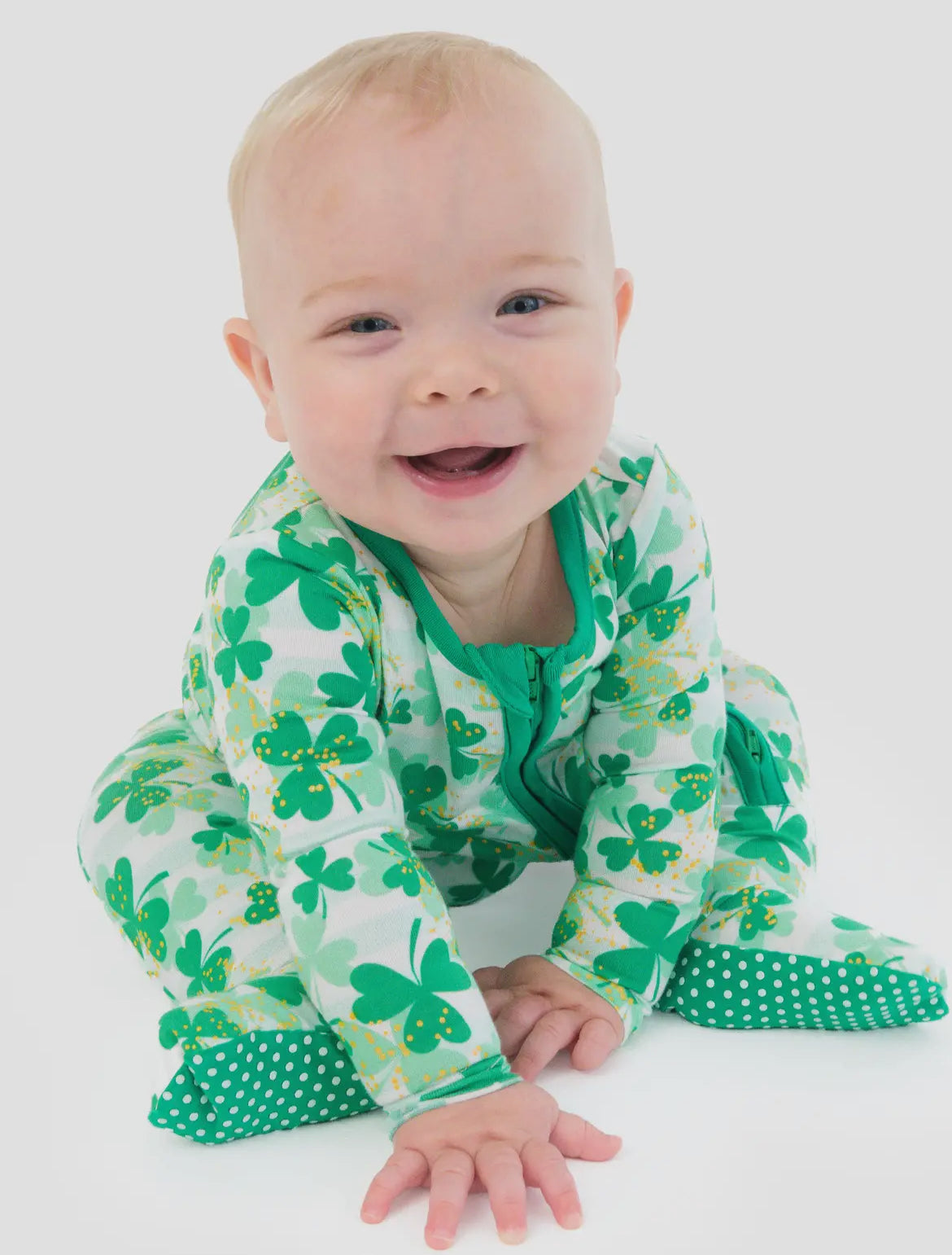 Lucky Clover Bamboo Zipper