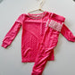 Hot Pink Hearts Bamboo 2-Piece Pajamas