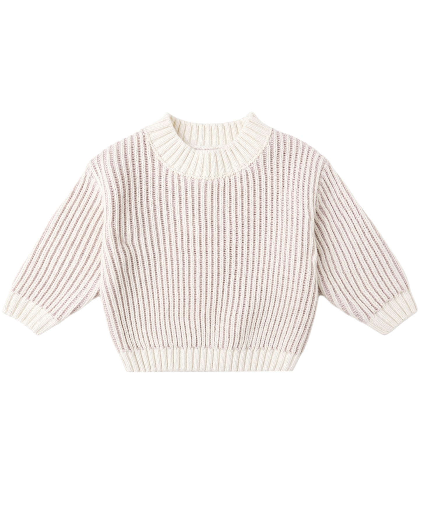 Relaxed Knit Sweater - Lilac