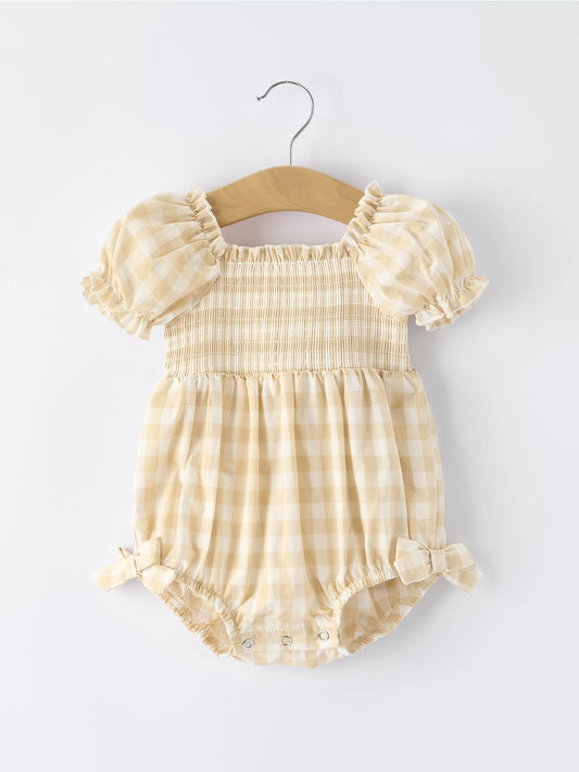 Gingham Romper