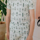 Green Surfs Up Two Piece Short Set