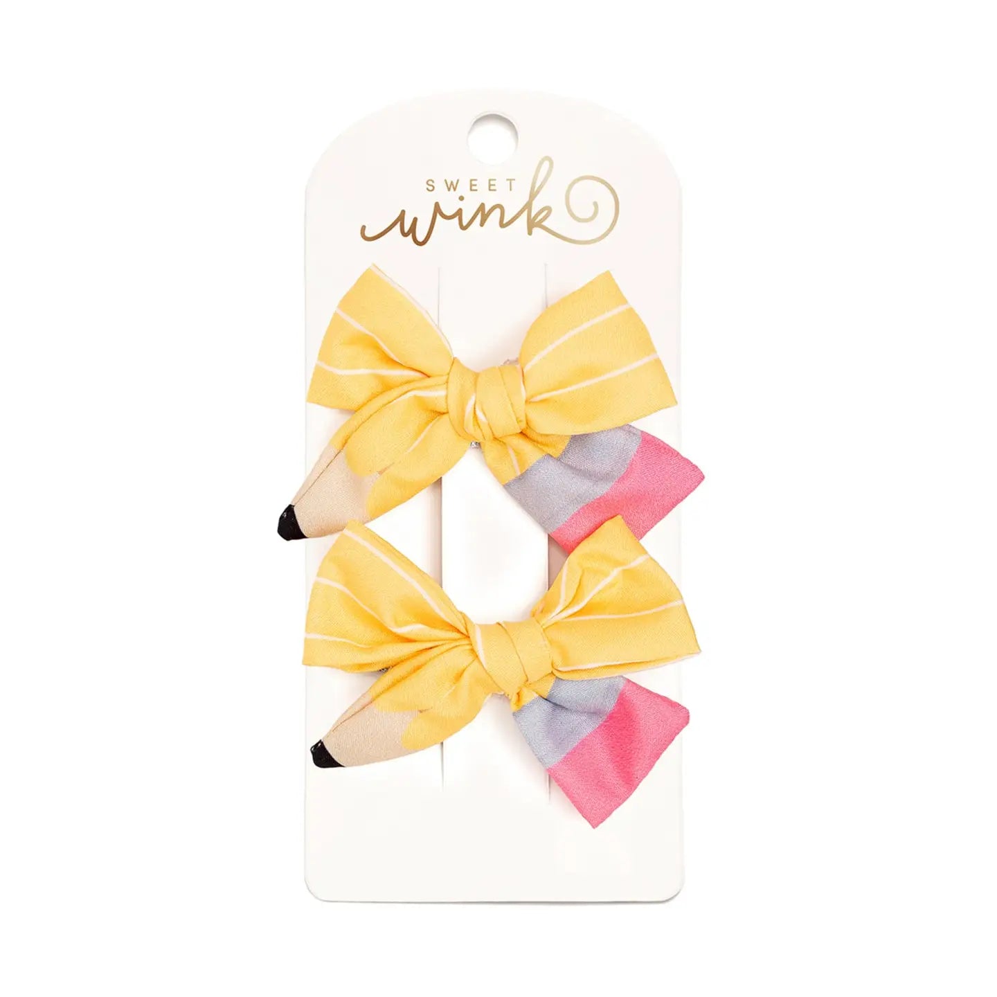 School Days Bow Clip Set