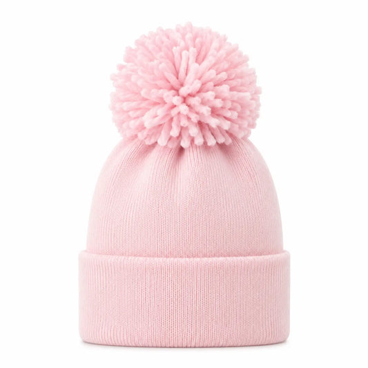 Baby's First Hat - Pink Pom