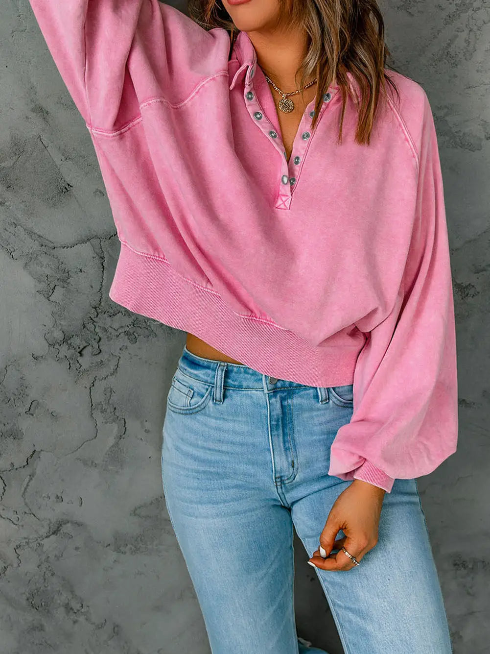 Lantern Sleeve Pullover