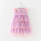 Puff Sleeve Party Dress in Pink