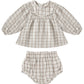 Mia Top + Bloomer Set - Blue Plaid