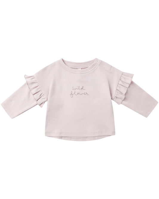 Ruffle Long Sleeve Tee - Wildflower
