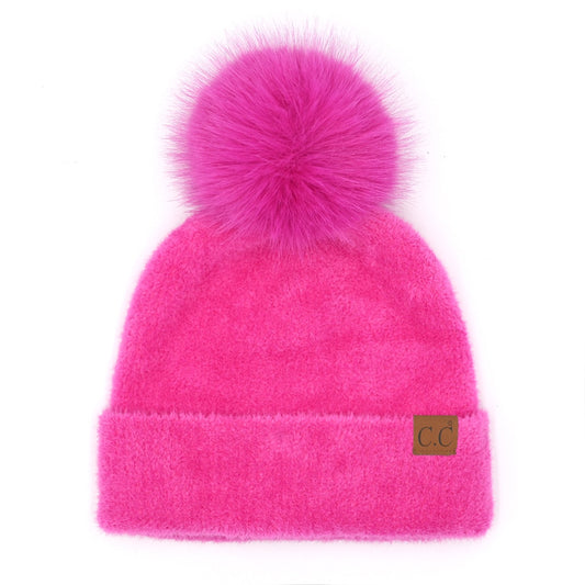 Women's Chenille Pom Beanie