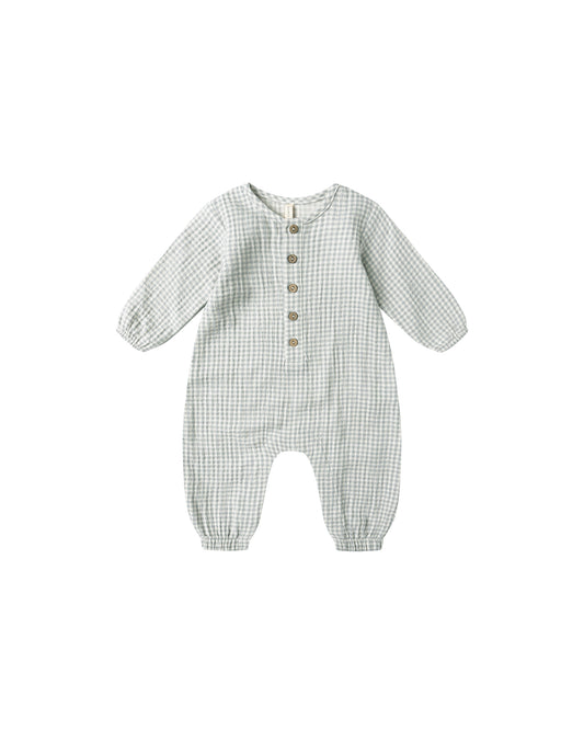 Woven Jumpsuit Blue Gingham