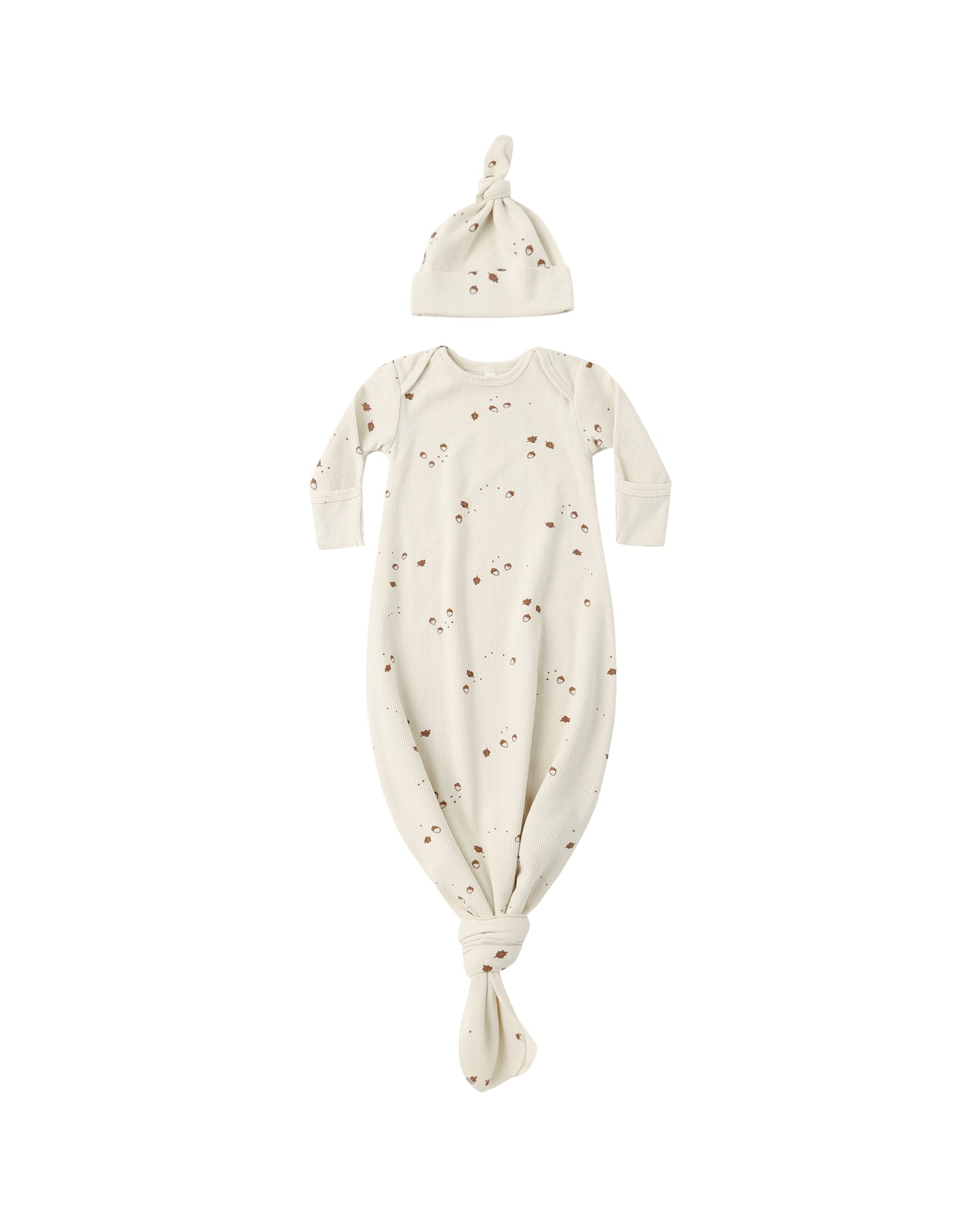Acorns Baby Gown + Hat Set
