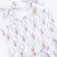 Heirloom Rose Stripe - Smocked Bubble with Skirt