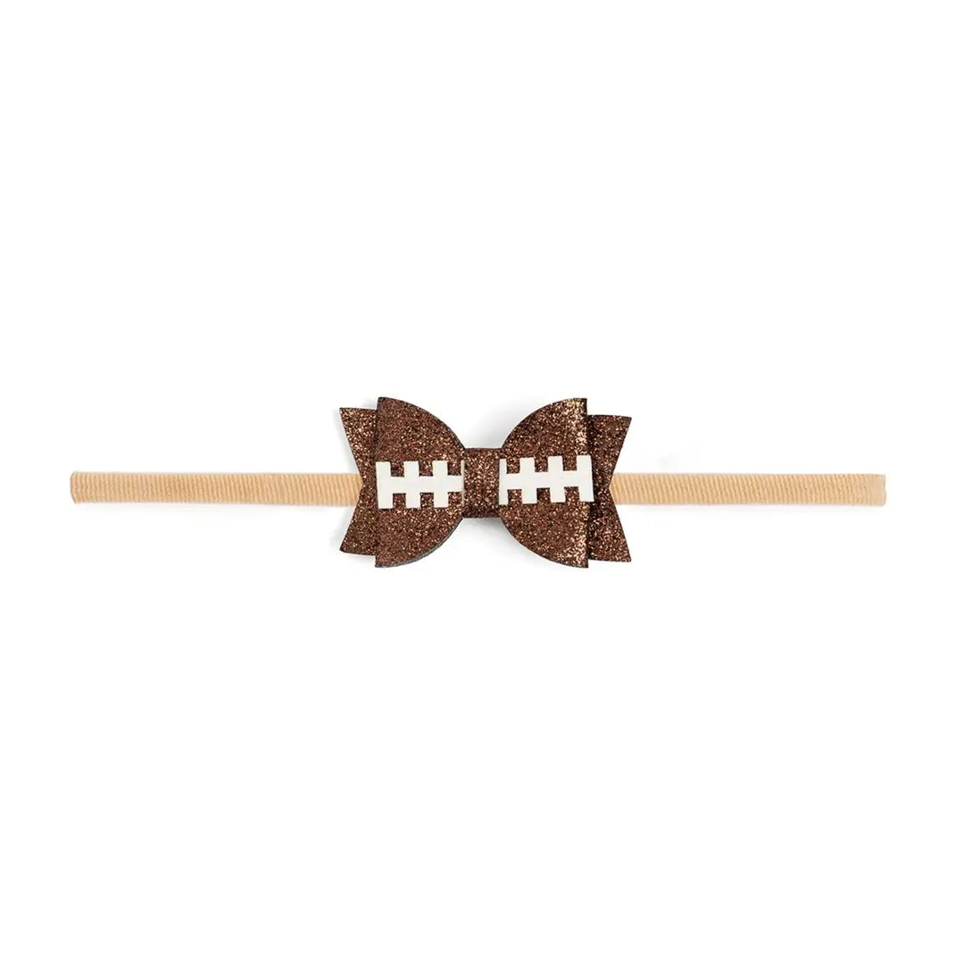 Game Day Glitter Bow Headband