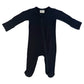 2 Way Zip Footie - Black