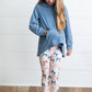 Blue Ruffle Hoodie + Coquette Bow Legging Set