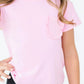 Bubblegum Pink Ruffle Tee