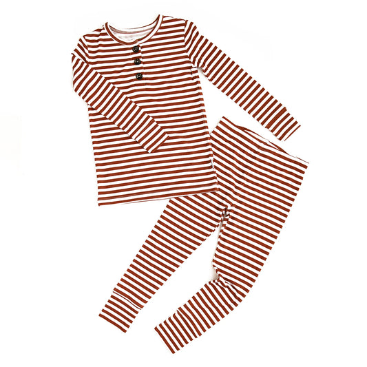 Chase Brown Ribbed 2 Piece