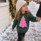 Pink Holiday Trees | Girls Christmas Sweatshirt