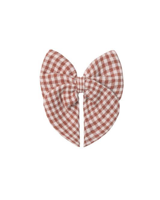 Gingham Red Bow
