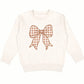 Gingham Bow Patch Sweatshirt