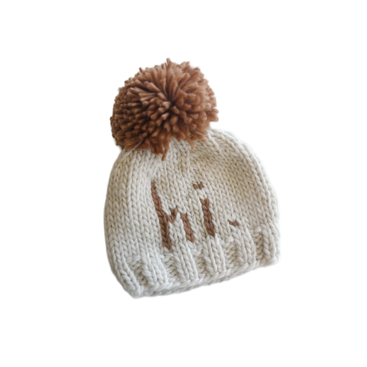 "Hi" Baby Beanie