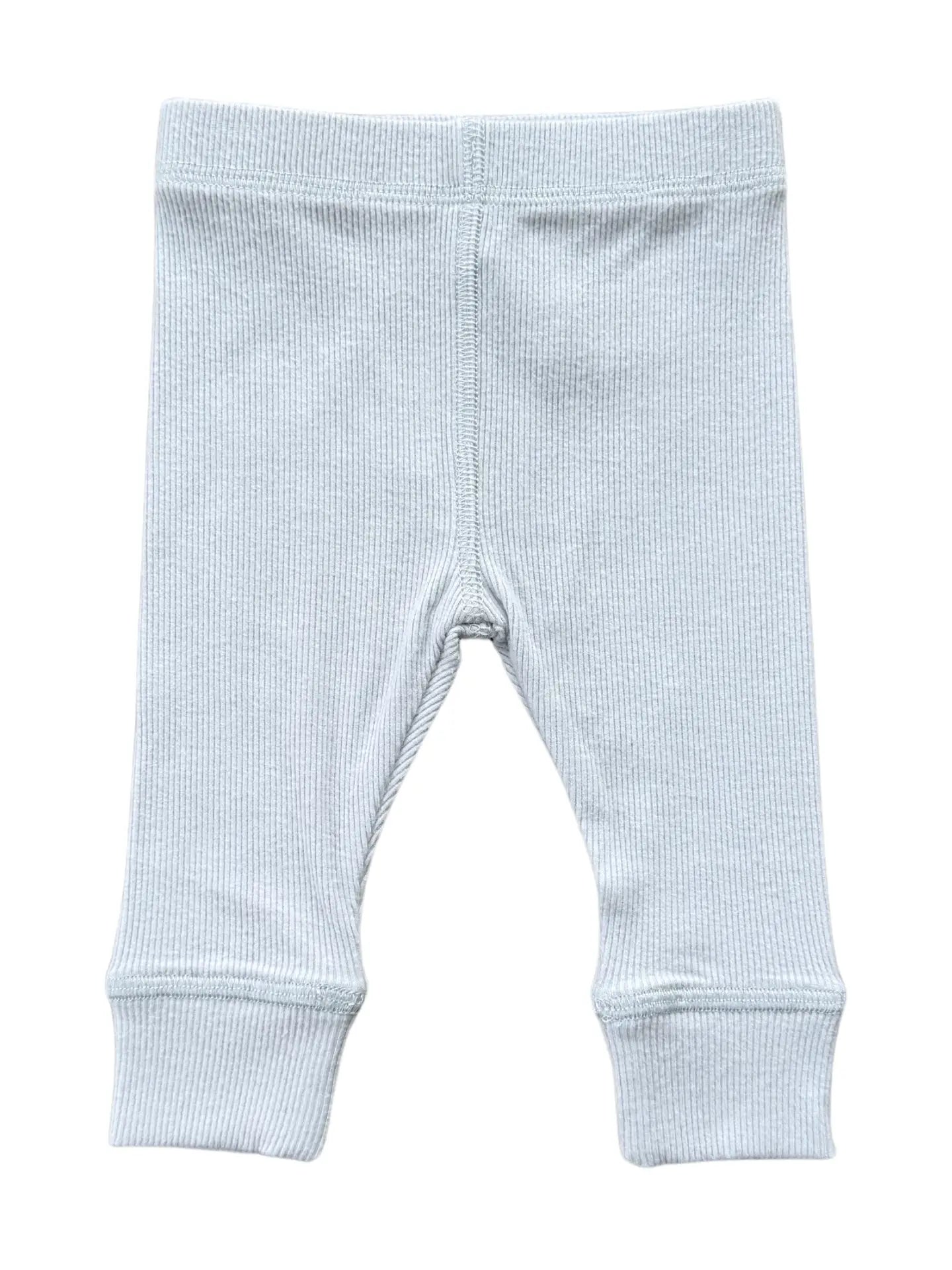 Ribbed Leggings in Gray Dawn