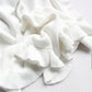 Ruffle Knit Blanket - White