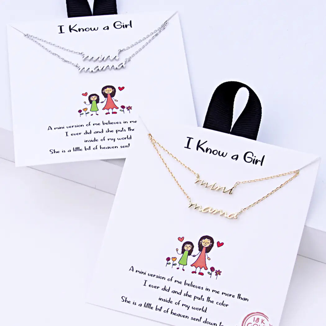 Mama + Mini Necklace Pair