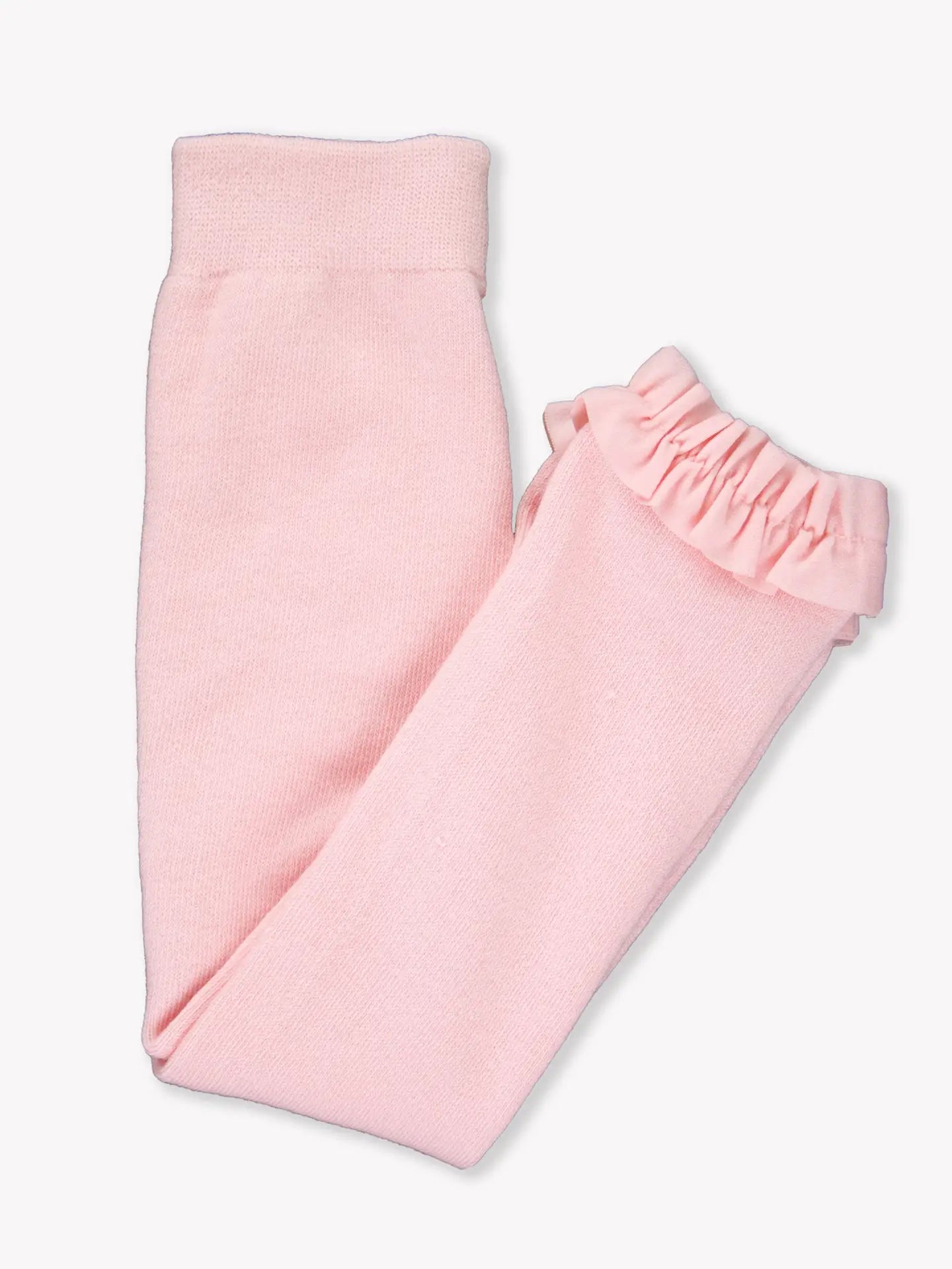 Pink Footless Ruffle Tights